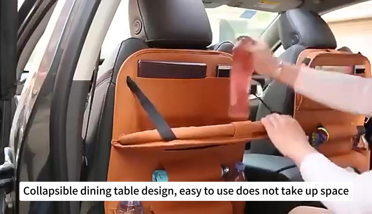 Backseat Organizer in-cabin storage view