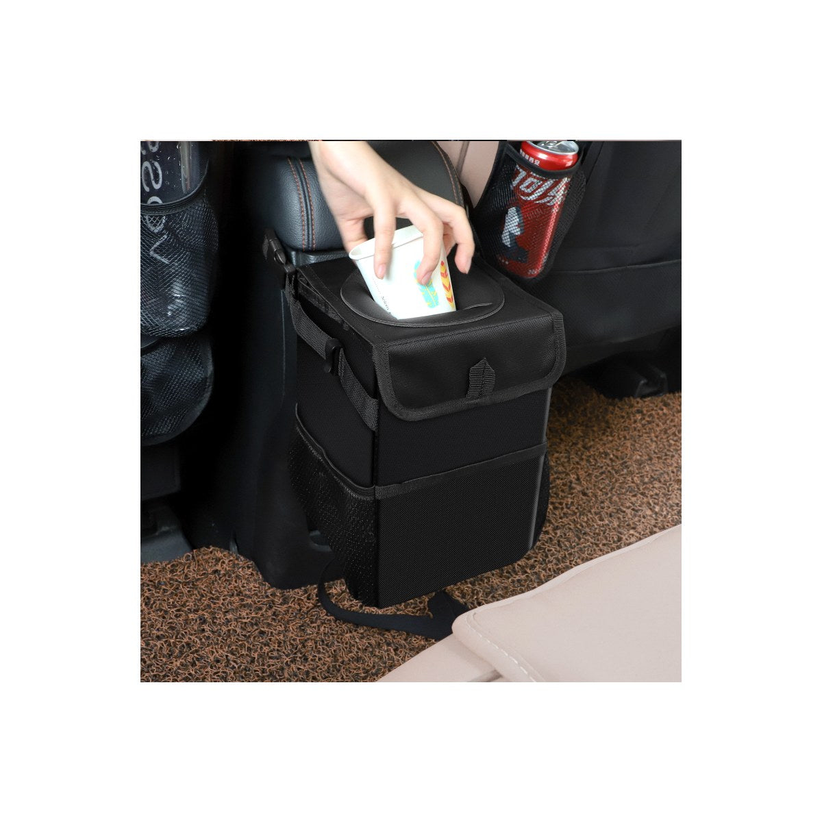 Leakproof Car Trash Can – No-Spill Cabin Waste Bin for Cleaner Daily Drives - product image 2