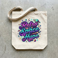 Retro Space Hype Premium Canvas Tote Bag